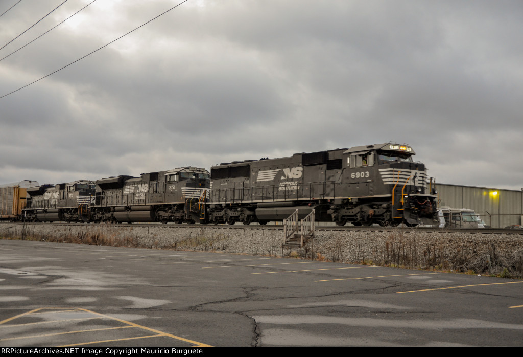 NS SD60E Locomotive leading a train